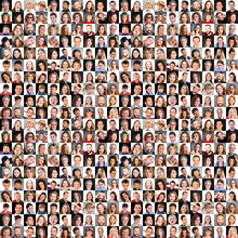 Collection Of Different Caucasian Women And Men 