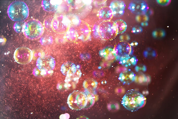 Wall Mural - Abstract bubble bokeh background