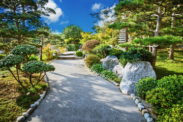 Japanese garden in Monte Carlo