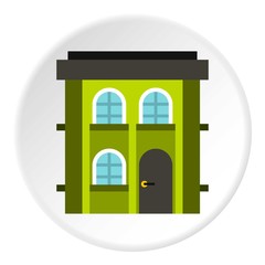 Poster - Two storey residential house icon. Flat illustration of two storey residential house vector icon for web