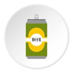 Wall Mural - Aluminum beer icon. Flat illustration of aluminum beer vector icon for web