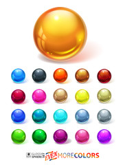 Glossy spheres set