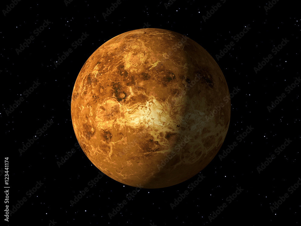 Planet Venus done with NASA textures - obrazy, fototapety, plakaty 
