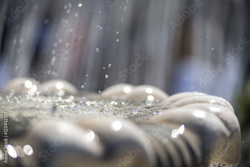 Close Up Of An Old Stone Fountain With Dripping Water And
