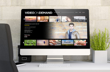 Poster - workspace with video on demand