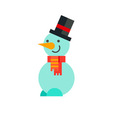 Poster - Snowman in Hat and Scarf Icon