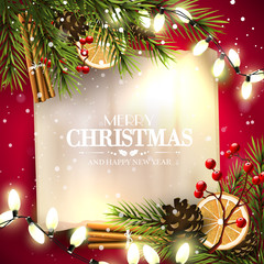 Wall Mural - christmas greeting card
