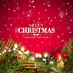 Wall Mural - christmas greeting card