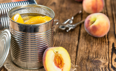 Canvas Print - Portion of preserved Peaches