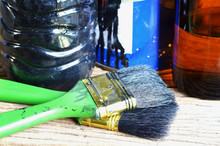 Paintbrush And Paint Can