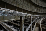 Fototapeta Perspektywa 3d - old abandoned power plan 
