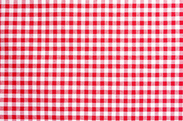 Tablecloth red white pattern