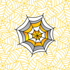 colorful spider web art