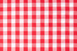 Seamless red checkered tablecloth background