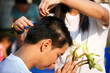 © weerajata - Young men remove hair to the ordination ceremony. The tradition
