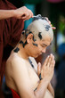 © weerajata - Young men remove hair to the ordination ceremony. The tradition