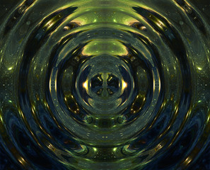 Poster - Cosmic space and stars with light circle, color cosmic abstract background.
