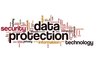 Sticker - Data protection word cloud