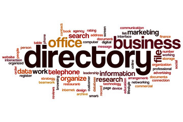 Wall Mural - Directory word cloud