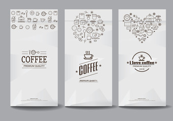 paper package design mock up template.cafe and restaurant packaging. coffee badge logo. vector template. modern style.