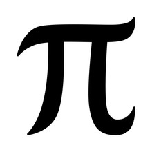 Pi 3.14 Mathematical Constant Sign Or Symbol Flat Icon For Math Apps And Websites
