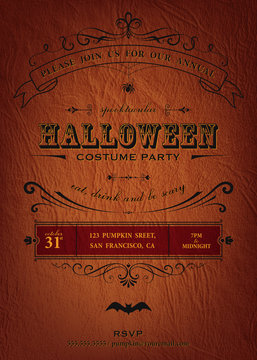 Halloween party invitation