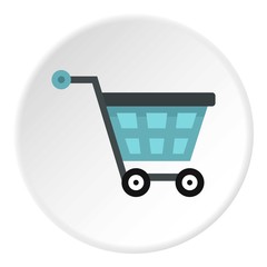 Poster - Shopping cart icon. Flat illustration of cart vector icon for web design