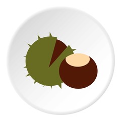 Wall Mural - chestnut icon. flat illustration of chestnut vector icon for web