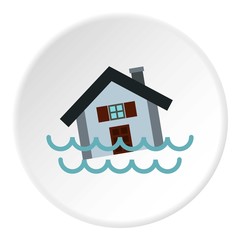 Poster - Flood icon. Flat illustration of flood vector icon for web