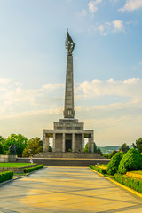 Wall Mural - a monument to the soviet army situated at the slavin military cemetery in Bratislava, Slovakia