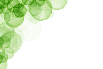 Green circle overlap color abstract background, with copy space