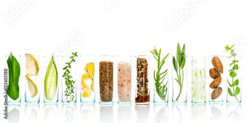 Fotomural Homemade skin care and body scrubs with natural ingredients aloe