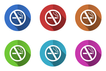 Poster - Flat design colorful vector icons