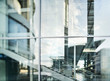 canvas print picture - Glasfassade des Bundestages, Paul-Löbe-Haus, abstrakt, Tilt-Shift-Effekt, selektive Schärfe, Berlin, Deutschland