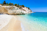 Fototapeta  - Beautiful lonely beach on Zakynthos Island, Greece