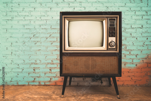 Retro old television in vin...
