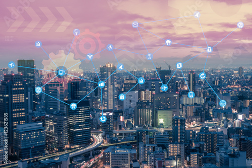 Fotografía Smart city Internet of Things and Information Communication Technology
