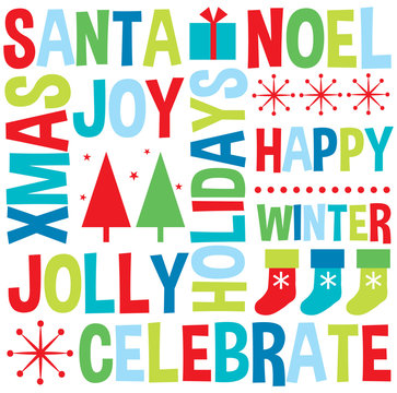 colorful xmas pattern 