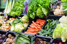 Fresh Organic Vegetables At Farmers Market