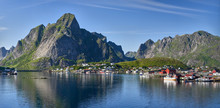 Reine Is A Fishing Village And The Administrative Center Of The Municipality Of Moskenes In Nordland Country, Norway.
