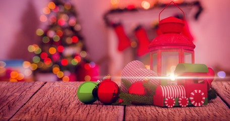 Poster - Composite image of digitally generated image of christmas access