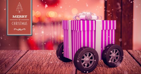 Poster - Composite image of merry christmas banner