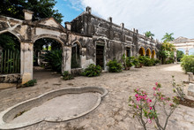 Courtyard Of Abandoned Hacienda Yaxcopoil Near Merida, Mexico