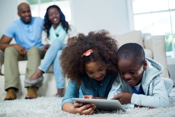 Poster - Children using digital tablet