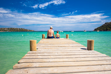 Santa Giulia beach, Corsica, France