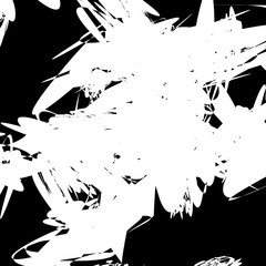 Poster - Abstract art composition with random, chaotic pattern