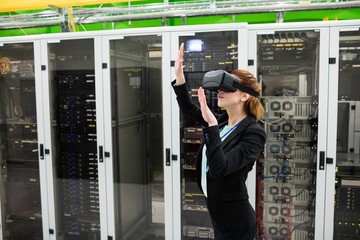 Poster - Technician using virtual reality headset