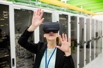 Poster - Technician using virtual reality headset