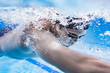© torwaiphoto - Swimmer swimming competition pool.