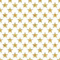 Wall Mural - stars seamless pattern gold and white retro background. abstract bright golden design for wallpaper,